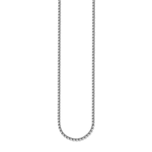 Thomas Sabo Sterling Silver Oxidised Box Link 60cm Chain Online now