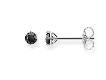 Thomas Sabo Sterling Silver Black CZ Claw Stud Earrings For Discount