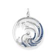 Thomas Sabo Blue Cubic Zirconia Pendant Fashion