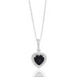 Sterling Silver Zirconia Heart Pendant For Discount