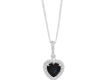 Sterling Silver Zirconia Heart Pendant For Discount