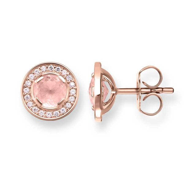 Thomas Sabo Rose Gold Plated Sterling Silver Stud Earrings on Sale