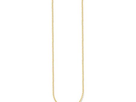 Thomas Sabo Gold Plated Sterling Silver Fine Link 60cm Chain For Sale