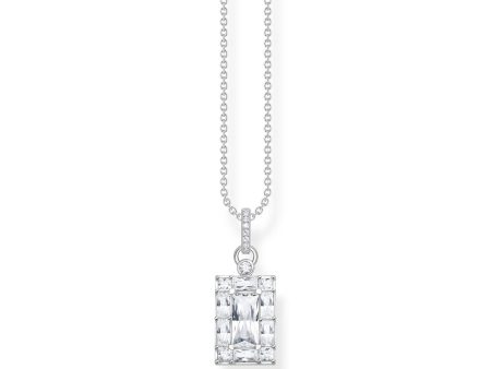 Thomas Sabo Heritage Sterling Silver CZ Pendant on 40-45cm Chain Cheap