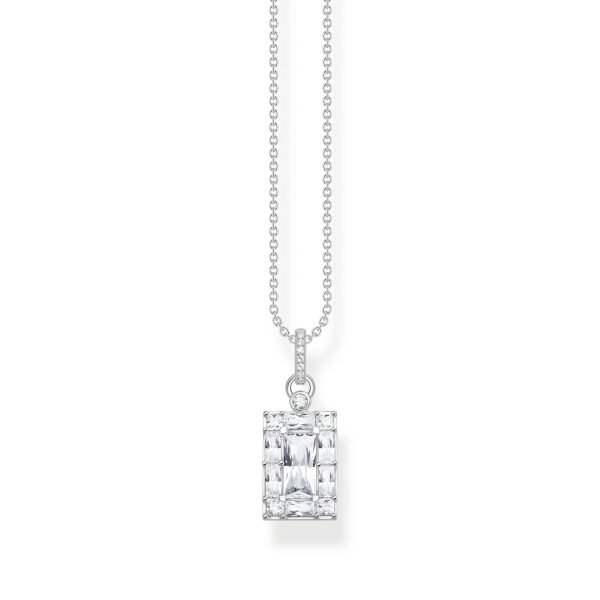 Thomas Sabo Heritage Sterling Silver CZ Pendant on 40-45cm Chain Cheap