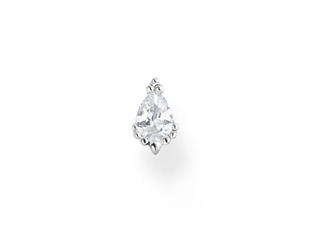 Thomas Sabo Sterling Silver Charm Club Snow Crystal Stud Earrings *1 Piece Only* Online Hot Sale