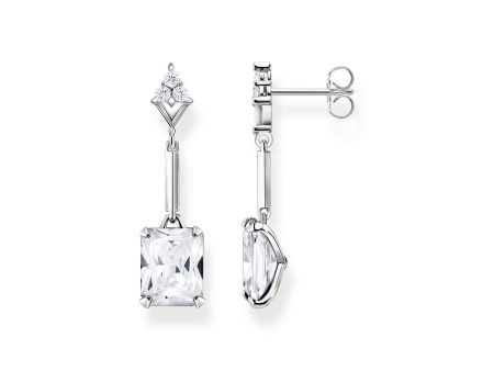 Thomas Sabo Heritage Sterling Silver CZ Drop Earrings Fashion