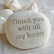 Message stone - Custom text engraved on beach stone - engraved gift by sjEngraving Discount