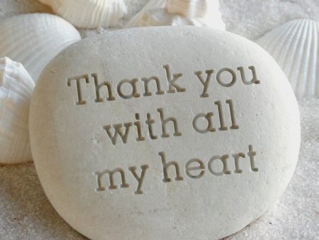 Message stone - Custom text engraved on beach stone - engraved gift by sjEngraving Discount