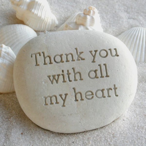 Message stone - Custom text engraved on beach stone - engraved gift by sjEngraving Discount