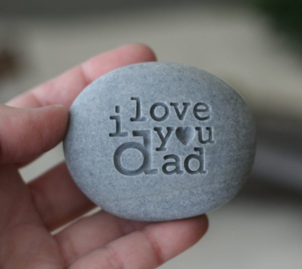 Engraved i love you dad - exclusive design by SJ-Engraving Fashion