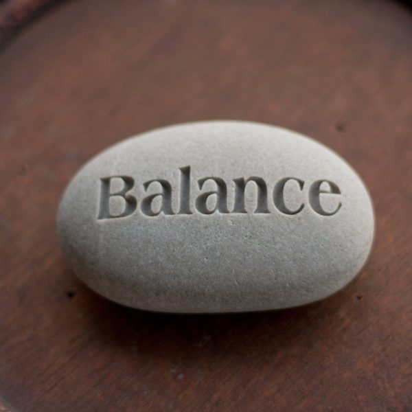 Balance - Ready to ship Gift - Engraved Inspirational Word on beach stone For Discount