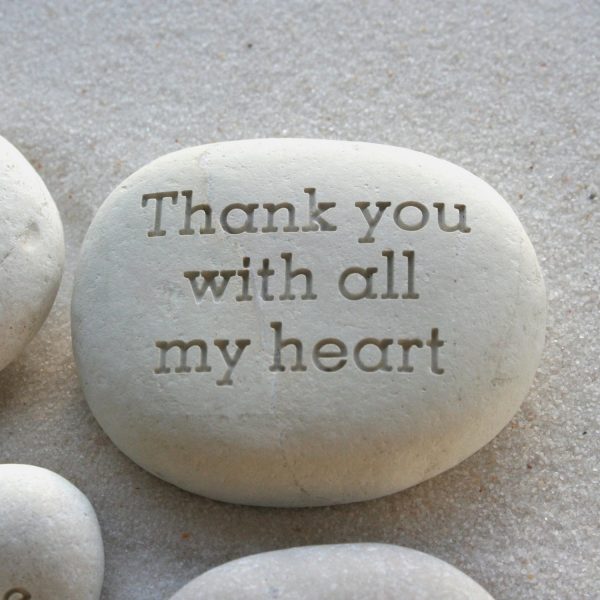 Message stone - Custom text engraved on beach stone - engraved gift by sjEngraving Discount