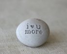 i love you more - engraved beach stone - ready to ship - handmade in California For Discount