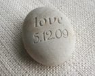 Interlocking Monogram Pebble - for couple, anniversary, engagement, wedding For Sale