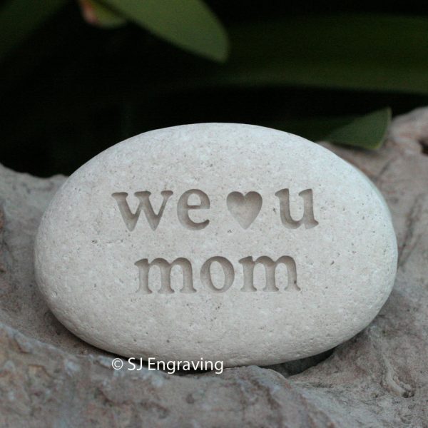 Engraved stone for mother - exclusive design by SJ-Engraving Hot on Sale