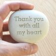 Message stone - Custom text engraved on beach stone - engraved gift by sjEngraving Discount