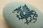 DRAGON Home Decor paperweight collections - engraved stone art Sale