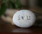 Ready Gift -  i Love u engraved on stone Discount