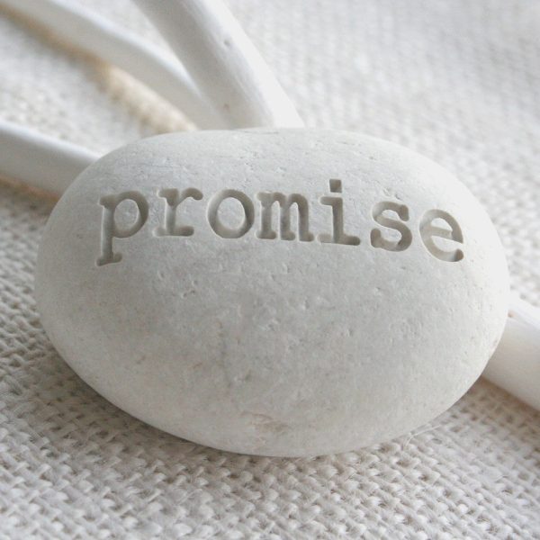 promise - Beach pebble engraved by SJ-Engraving Discount