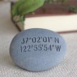 Coordination stone - personalized longitude and latitude engraved stone Cheap