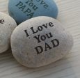 Gift for father, grandpa, mom, grandma ... - I Love You DAD stone paperweight Hot on Sale