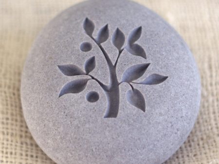 TREE OF LIFE -  Engraved pebble stones - Home decor, paperweight by SJ-Engraving Fashion