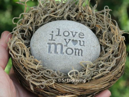 Mother s day gift  - message nest by sjEngraving Online Sale