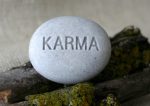 Karma - Engraved Inspirational Word on stone - Ready Gift Supply