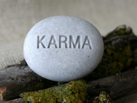 Karma - Engraved Inspirational Word on stone - Ready Gift Supply